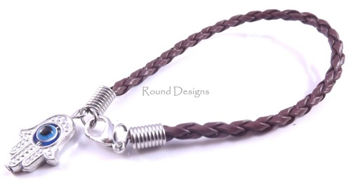 Bracciale pelle marrone - pelle,