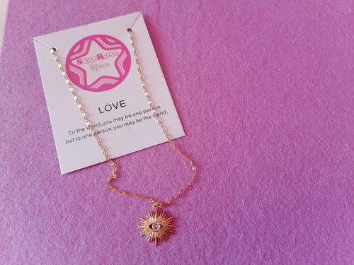 Collana dorata occhio - collana, di