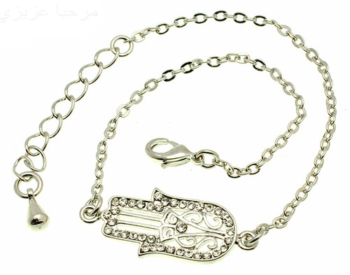 Bracciale argento hamsa - in,